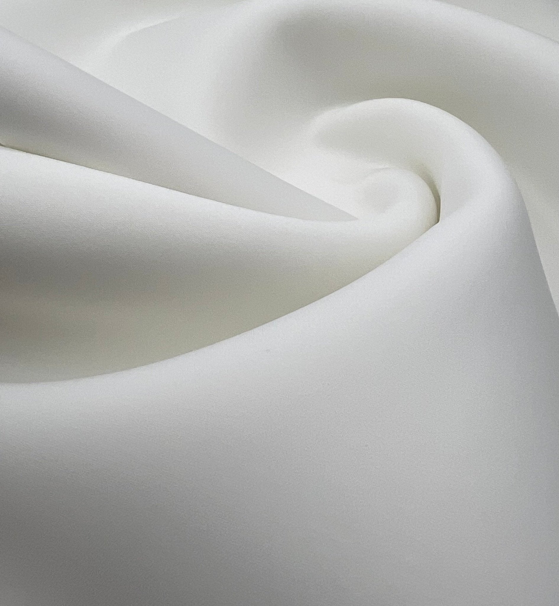 Plain Ivory Scuba Foam 3D Mono Scuba Stretch Fabric - T9 Fabrics